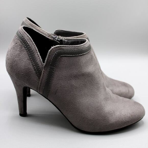 Dexflex Comfort Gray Heel Ankle Booties Size 7 - Picture 4 of 11